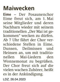 Leine Deister Zeitung, 26.04.2023